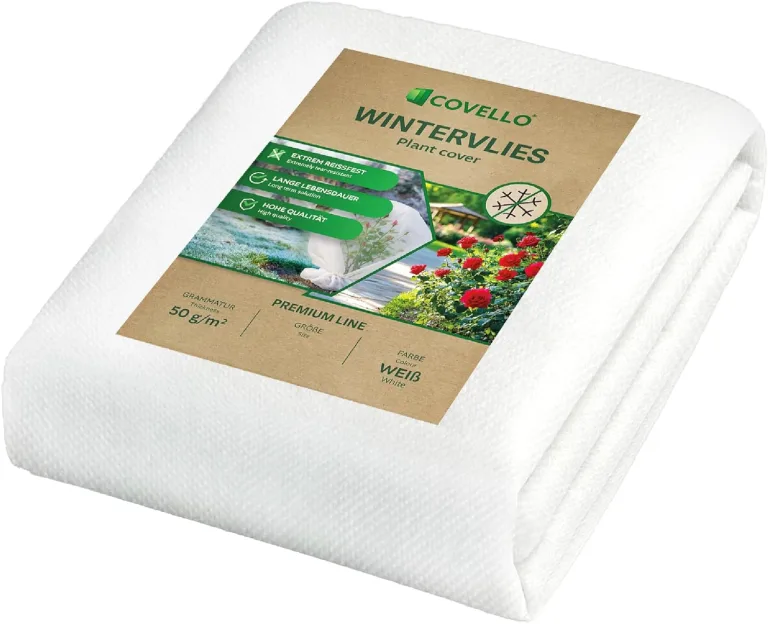 Covello Wintervlies für Pflanzen – Frostschutz 50g/m² – 330m x 1,6m = 528m²– Gartenvlies Winterschutz für Kübelpflanzen – Reißfest & UV-stabil – Winterschutzvlies Pflanzen außen Frostschutzvlies – Bild 8