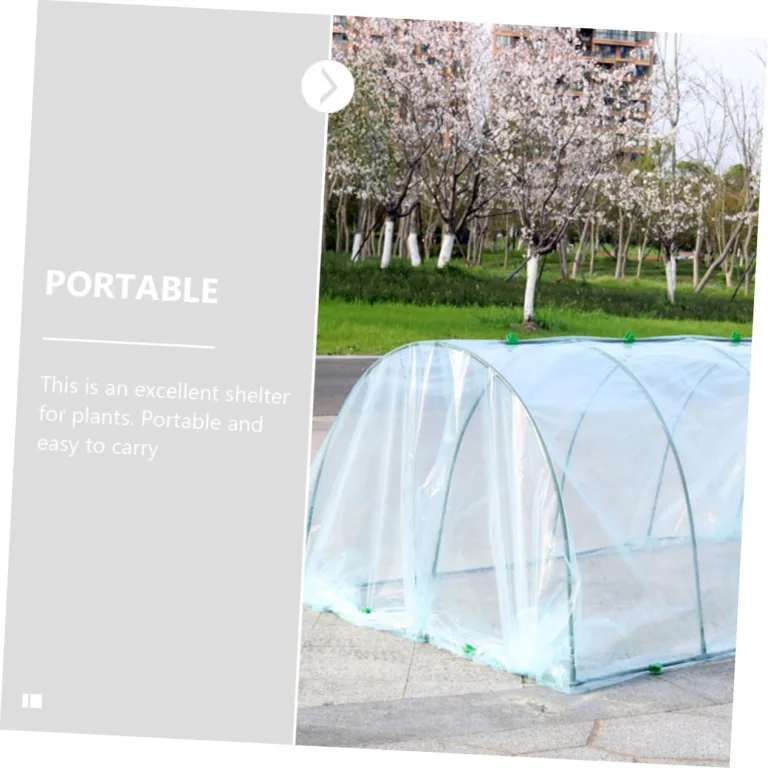 ibasenice Kunststoff-gewächshaus für Außenbereich Pflanzengewächshaus und Blumengewächshaus Gartenzubehör zum Schutz vor Kälte und Schnee mit Transparenter Folie für Sonnenlicht und Gute – Bild 8