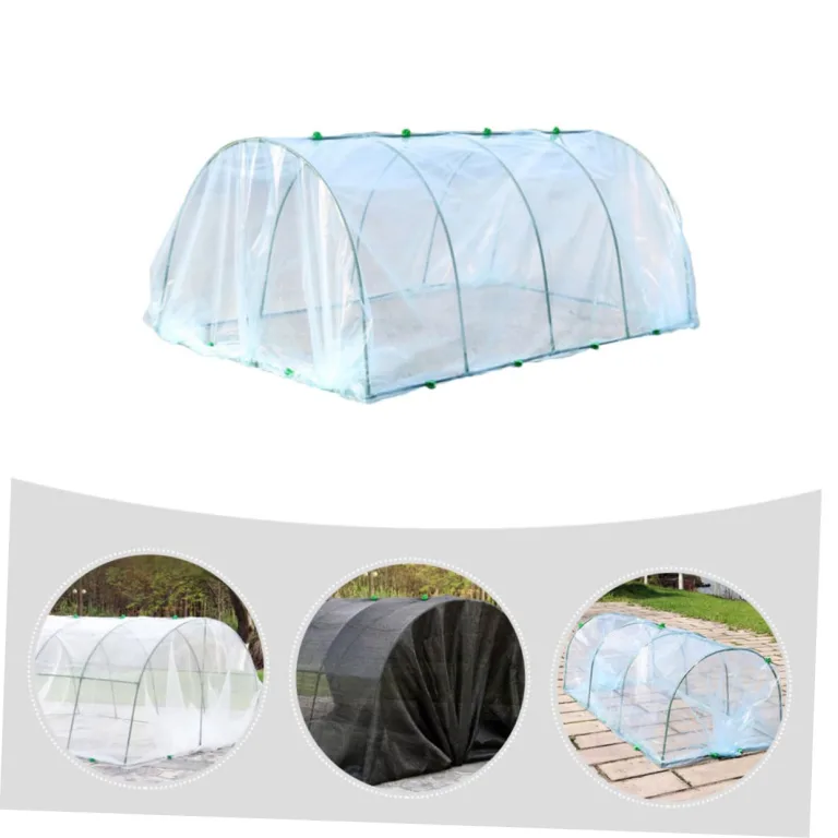 ibasenice Kunststoff-gewächshaus für Außenbereich Pflanzengewächshaus und Blumengewächshaus Gartenzubehör zum Schutz vor Kälte und Schnee mit Transparenter Folie für Sonnenlicht und Gute – Bild 9