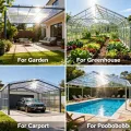 PC Polycarbonat 1 Mm Kunststoffplatten Mit UV-Schutz Bruchsichere Und Wärmedämmende Für Terrassendach Carport Wintergarten Gewächshaus(Size:0.6x4m,Color:1mm) - Thumbnail 9