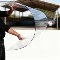 PC Polycarbonat 1 Mm Kunststoffplatten Mit UV-Schutz Bruchsichere Und Wärmedämmende Für Terrassendach Carport Wintergarten Gewächshaus(Size:1x9m,Color:1mm) - Thumbnail 1