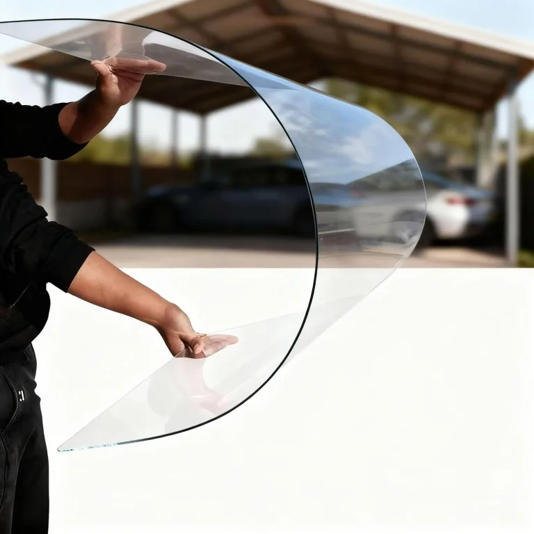 PC Polycarbonat 1 Mm Kunststoffplatten Mit UV-Schutz Bruchsichere Und Wärmedämmende Für Terrassendach Carport Wintergarten Gewächshaus(Size:0.6x1m,Color:1mm) – Bild 1