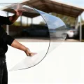 PC Polycarbonat 1 Mm Kunststoffplatten Mit UV-Schutz Bruchsichere Und Wärmedämmende Für Terrassendach Carport Wintergarten Gewächshaus(Size:0.6x1m,Color:1mm) - Thumbnail 1