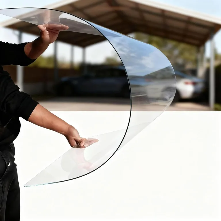 PC Polycarbonat 1 Mm Kunststoffplatten Mit UV-Schutz Bruchsichere Und Wärmedämmende Für Terrassendach Carport Wintergarten Gewächshaus(Size:0.5x1m,Color:1mm) – Bild 1