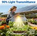 PC Polycarbonat 1 Mm Kunststoffplatten Mit UV-Schutz Bruchsichere Und Wärmedämmende Für Terrassendach Carport Wintergarten Gewächshaus(Size:0.6x9m,Color:1mm) - Thumbnail 6