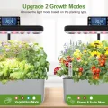 Hydroponisches Anzuchtsystem Kit 12 Kapseln, Smart Herb Garden mit 24W Vollspektrum-LED-Wachstumslicht, Indoor-Garten-Pflanzgefäß für Zuhause/Büro/Schule (Silber) - Thumbnail 4