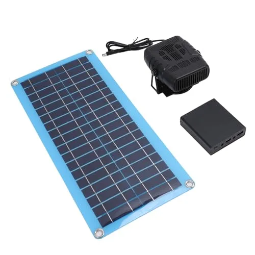 Asixxsix Solarheizung für Hühnerstall, 30 W, Einzel-Solarpanel, Gewächshaus-Heizungs-Set, Verstellbar, Warmes Windgetriebe, Winter-Geflügelwärmer Zum Trocknen, Heizen, Haustierhaus – Bild 10