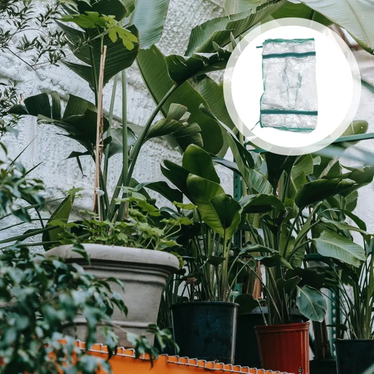 Toyvian Gewächshauszelt mit PVC Abdeckung 69x49x155cm Frostsichere Pflanzenschutzhaube für Gartenregal Vierstufige Kleiner Gewächshaus Blumenschutz für Tomaten Paprika Erdbeeren – Bild 5
