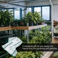 Toyvian Gewächshauszelt mit PVC Abdeckung 69x49x155cm Frostsichere Pflanzenschutzhaube für Gartenregal Vierstufige Kleiner Gewächshaus Blumenschutz für Tomaten Paprika Erdbeeren - Thumbnail 6