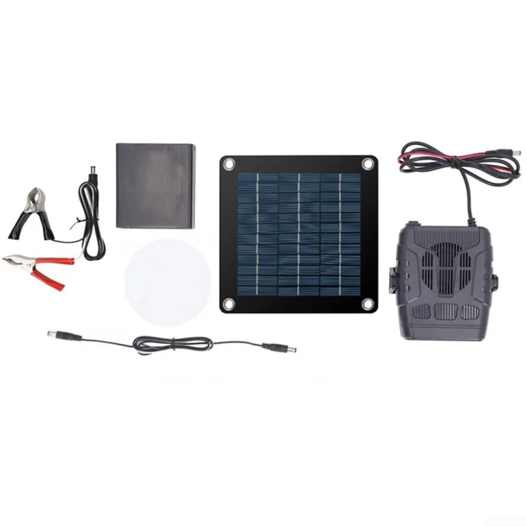 Solarheizung für Gewächshaus, Tragbarer Auto-Solarpanel-Heizer für den Winter, Solarheizungen für Hühner, Kleine Gewächshausheizungen (A) – Bild 9