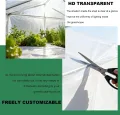 Transparent Gewächshausfolie, Extra Dick Polyethylenfolie, Reißfest Gartenfolie, Gewächshaus Folie für Treibhaus Tomatenhaus Gartenarbeit(Size:4x15m) - Thumbnail 4