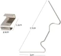 Teiliges Edelstahl Gewächshaus Befestigungsclip Robustes Fixierklemmen Zubehör für Glasplatten und Rahmen Garten Reparaturset für Stabile Pflanzenhalterung und Gewächshaus - Thumbnail 3