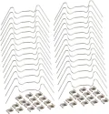 Teiliges Edelstahl Gewächshaus Befestigungsclip Robustes Fixierklemmen Zubehör für Glasplatten und Rahmen Garten Reparaturset für Stabile Pflanzenhalterung und Gewächshaus - Thumbnail 1