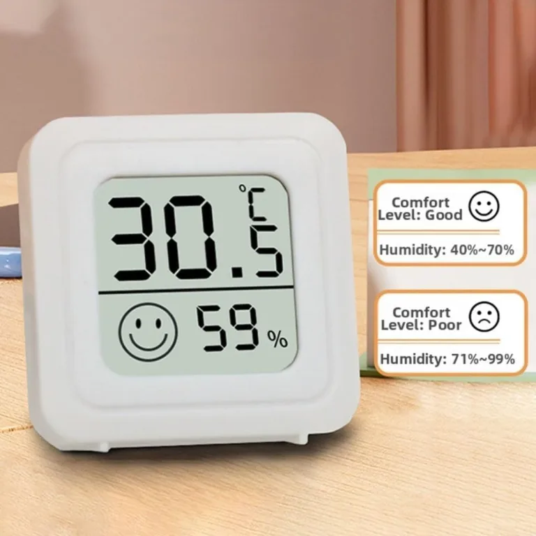 8 Stück Digitales Mini Thermo-Hygromete, Raumtemperatur überwachen, Thermometer Hygrometer, Kabelloses, Luftfeuchtigkeit Meter für Babyzimmer Wohnzimmer Büro Gewächshaus – Bild 5