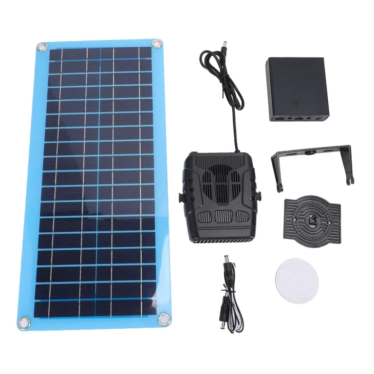 Garsent Solarbetriebene Heizung, Solarheizung für Hühnerstall, 30 W Solar-Hühnerstallheizung, Solar-Gewächshausheizung, Solarpanel-Set, Zum Trocknen, Heizen, Haustierhaus, Warme – Bild 9