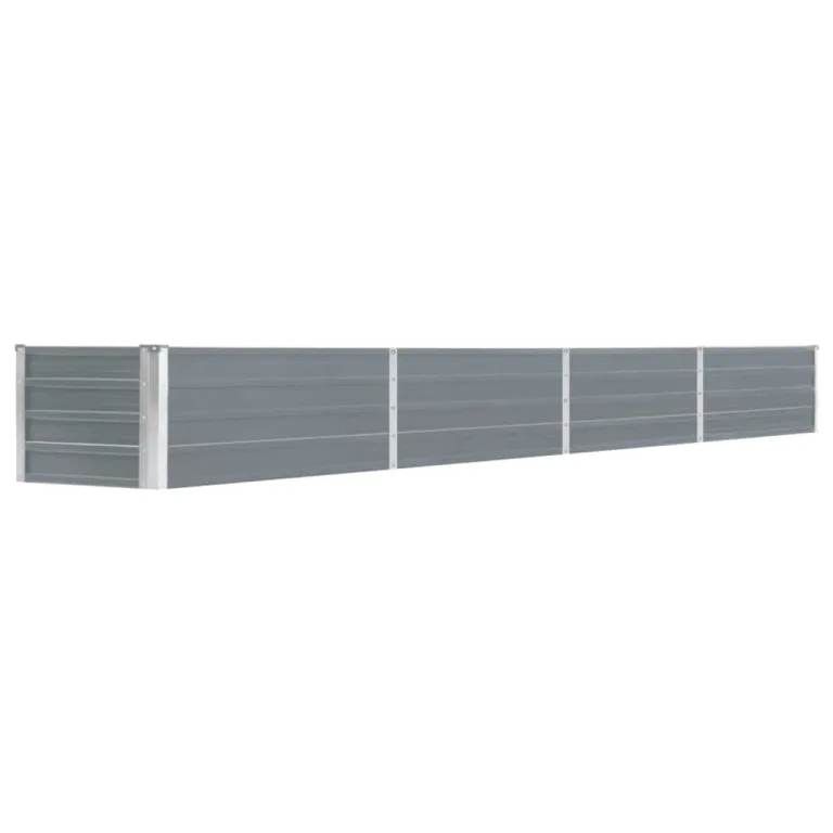 Hochbeet Metall Gartenbeet aus Verzinktem Stahl Pflanzbeet Wetterfest & Rostfrei Rechteckiges Gemüsebeet für Garten & Terrasse Anthrazit 240 x 80 x 77 cm – Bild 10