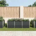 Hochbeet Metall Gartenbeet aus Verzinktem Stahl Pflanzbeet Wetterfest & Rostfrei Rechteckiges Gemüsebeet für Garten & Terrasse Anthrazit 240 x 80 x 77 cm - Thumbnail 4