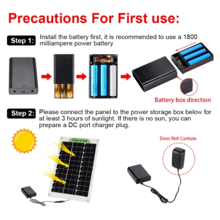 Gewächshausheizung Solarmodul Kit, 30W Winter Geflügelwärmer Standheizung Solarenergie Set für Auto und Auto Winter – Bild 8