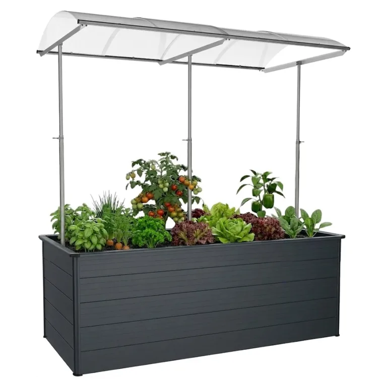 Beckmann Aluminium Hochbeet mit Schneckenschutz 201x91x75,5 cm – Modell Erntewunder Aluminium Natur – Rostfreies Alu-Hochbeet, witterungsbeständig – Made in Germany – Bild 6