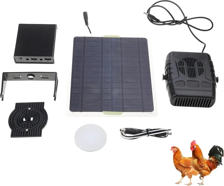 1 Set Solarheizung für Hühnerstall, Gewächshaus-betriebene Heizungen, Gewächshaus-Heizung, Hühnerstall, schnelles Aufheizen, Wachstumszelt, Gewächshaus, Terrasse (Batterien nicht enthalten) (Schwarz – Bild 1