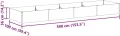 vidaXL Hochbeet Hellbraun 390 x 100 x 36 cm Verzinkter Stahl, Garten & Terrasse, Industriedesign Blumenkasten, Hochbeet für Urban, Moderne Gartenlösungen, robust gebaut - Thumbnail 4