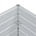 vidaXL Hochbeet Hellbraun 100 x 100 x 77 cm Verzinkter Stahl, Garten und Terrasse, Stabiler Metall-Wannen-Kübel, Hochbeet, Pflanzenbox für Outdoor-Kräuter und Blumen - Thumbnail 9