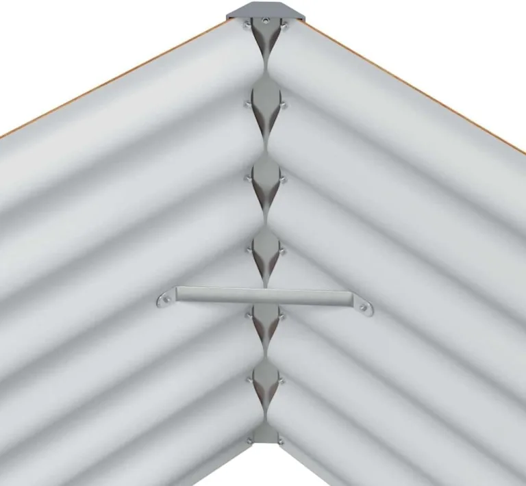 vidaXL Hochbeet Hellbraun 775 x 50 x 36 cm Verzinkter Stahl, Garten & Terrasse, Industriedesign Blumenkasten, Hochbeet für Urban, Moderne Gartenlösungen, robust gebaut – Bild 8