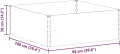 vidaXL Hochbeet Hellbraun 98 x 100 x 36 cm Verzinkter Stahl, Garten & Terrasse, Industriedesign Blumenkasten, Hochbeet für Urban, Moderne Gartenlösungen, robust gebaut - Thumbnail 4