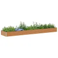 vidaXL Hochbeet Hellbraun 485 x 100 x 36 cm Verzinkter Stahl, Garten- und Terrassen-Pflanzkasten, robuster Stahl-Hochbeet, Coole Gartenlösung für Zuhause, Stadtgärten - Thumbnail 1