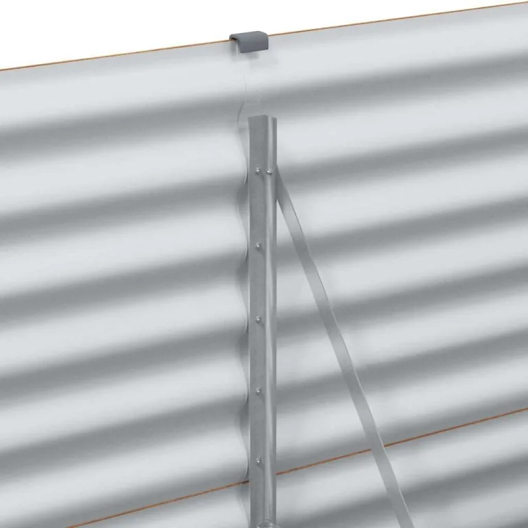 vidaXL Hochbeet Hellbraun 195 x 50 x 68 cm Verzinkter Stahl, Garten & Terrasse, Industriedesign Blumenkasten, Hochbeet für Urban, Moderne Gartenlösungen, robust gebaut – Bild 7