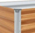 vidaXL Hochbeet Hellbraun 98 x 50 x 68 cm Verzinkter Stahl, Garten & Terrasse, Industriedesign Blumenkasten, Hochbeet für Urban, Moderne Gartenlösungen, robust gebaut - Thumbnail 6