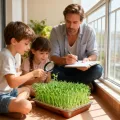 Greens Anzuchtschalen, groß, rostfreier Edelstahl, Gartenpflanzenaufbewahrung, Mini-Pflanzen-Gewächshaus, für Gras, Innen- und Außenbereich, Garten, Zuhause, Büro - Thumbnail 3