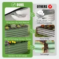 INNO STAGE Verzinktes Hochbeet-Set, 1,2 x 0,6 x 0,4 m Metall-Hochbeete für den Außenbereich zum Gärtnern, 43 cm hoch, großes Stahl-Hochbeet für Gemüse und Blumen, Terrasse, Boden, Pflanzkasten – Grün - Thumbnail 5