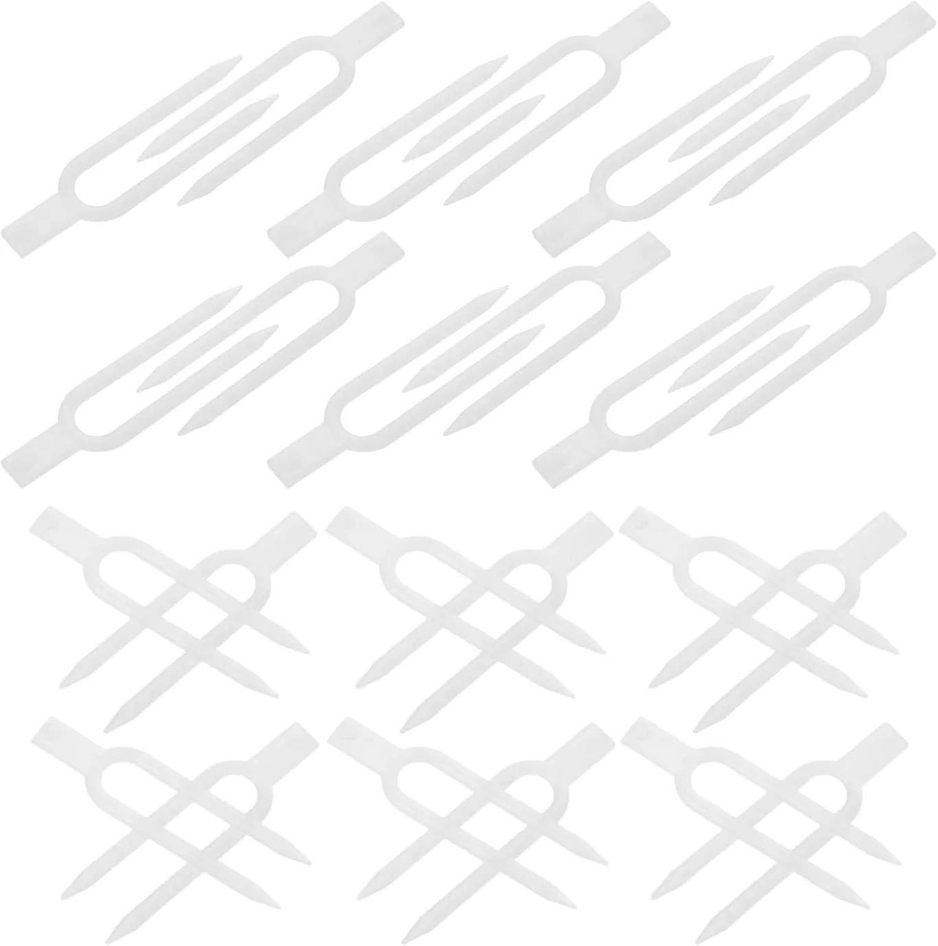 Gatuida 1 Set Erdbeerpflanzen-Pflanznadeln aus Kunststoff – Pflanzenstützclips, Befestigungsstifte aus Kunststoff für Erde – Rankgabeln, Gartenbefestigungsclips für Gewächshaus, Gartenspaliere, - Bild 1
