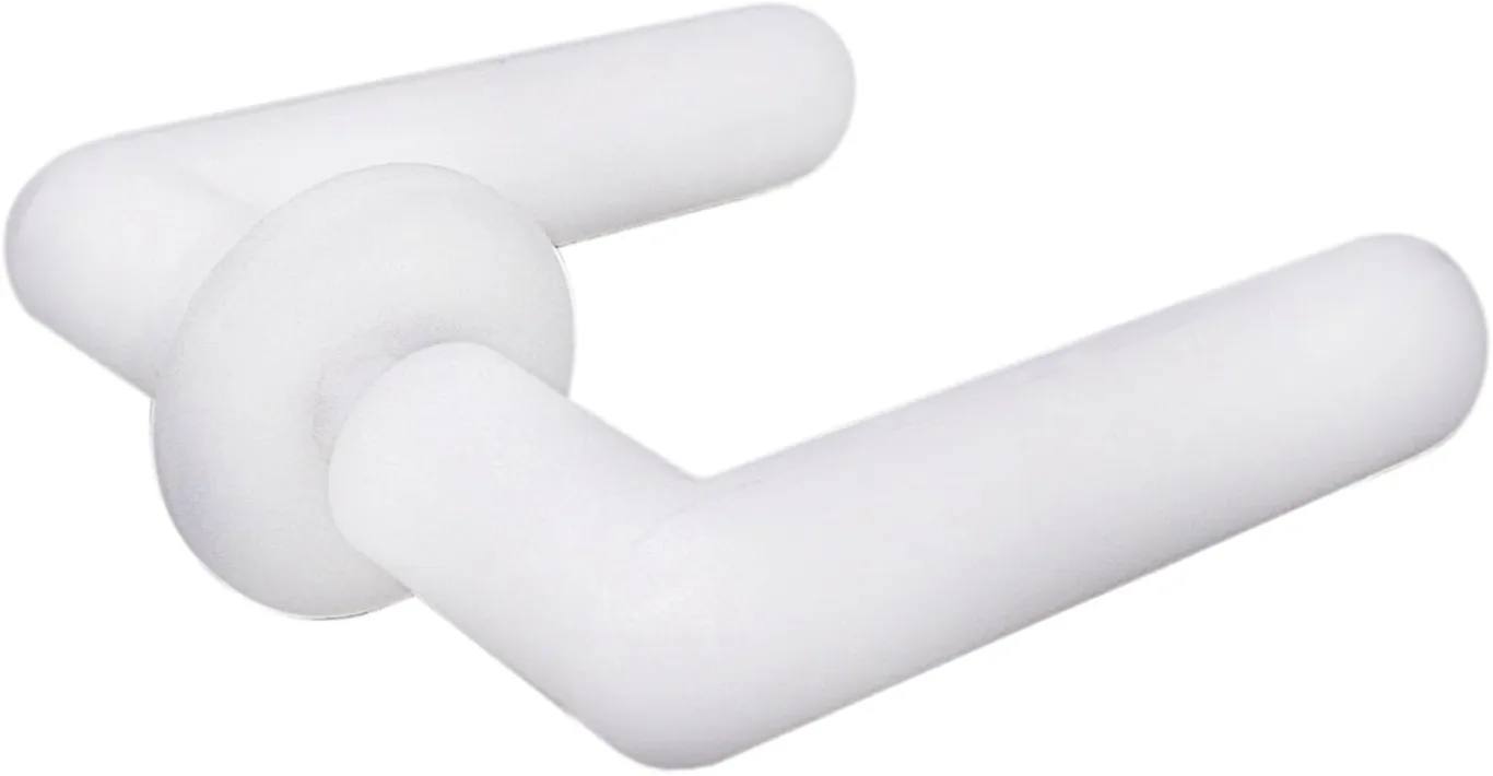 SKIR'CO (1 Paar) Kunststoff 10cm Griffe für Gewächshaus Universal Weiß Farbe Türgriffe Geeignet für den Außenbereich - Bild 1