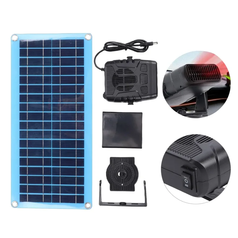 Fockety Solarheizung für Gewächshäuser, tragbare Solarheizung mit Überhitzungsschutz, Solarpanel Heizung für Autos zum Trocknen von Pflanzen im Winter, zum Heizen von Hühnerställen – Bild 9