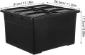 6 Stück Hydroponik Pflanzgefäß mit 96 Löchern Kunststoff Anzuchtschale für Innenräume Präzise Wasserverteilung für Labor und Gewächshaus - Thumbnail 8
