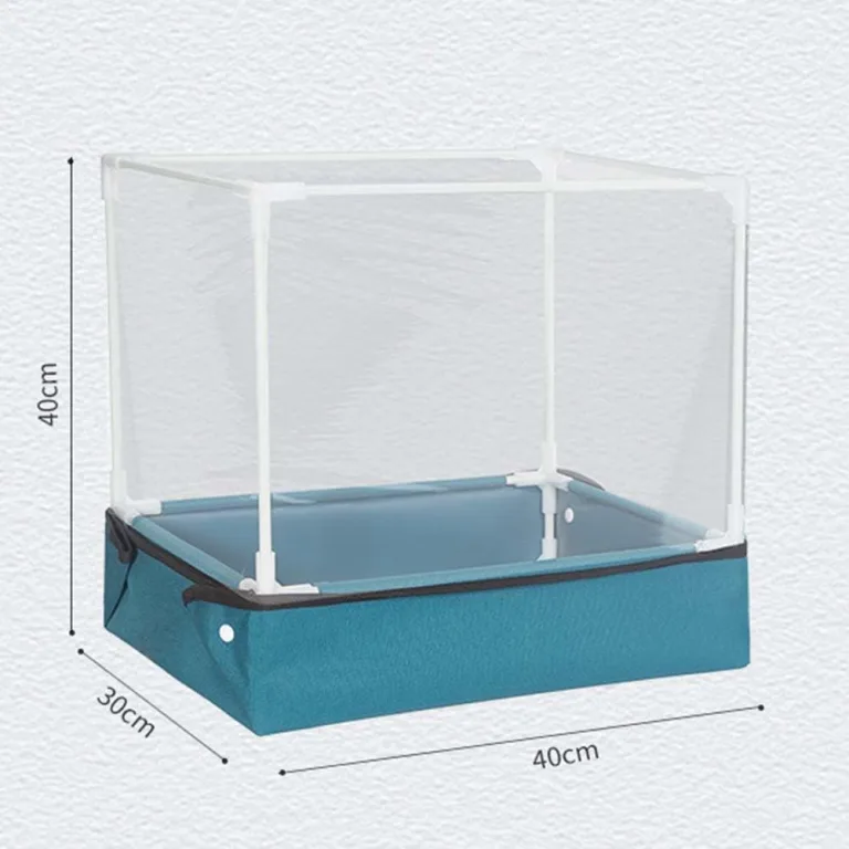 Pilzpflanzkasten Transparenter ökologischer Beobachtungsschuppen für den Innenanbau, 40 x 30 x 40 cm, Oxford-Kunststoff, Mini-Gewächshaus mit witterungsbeständigem Design – Bild 6