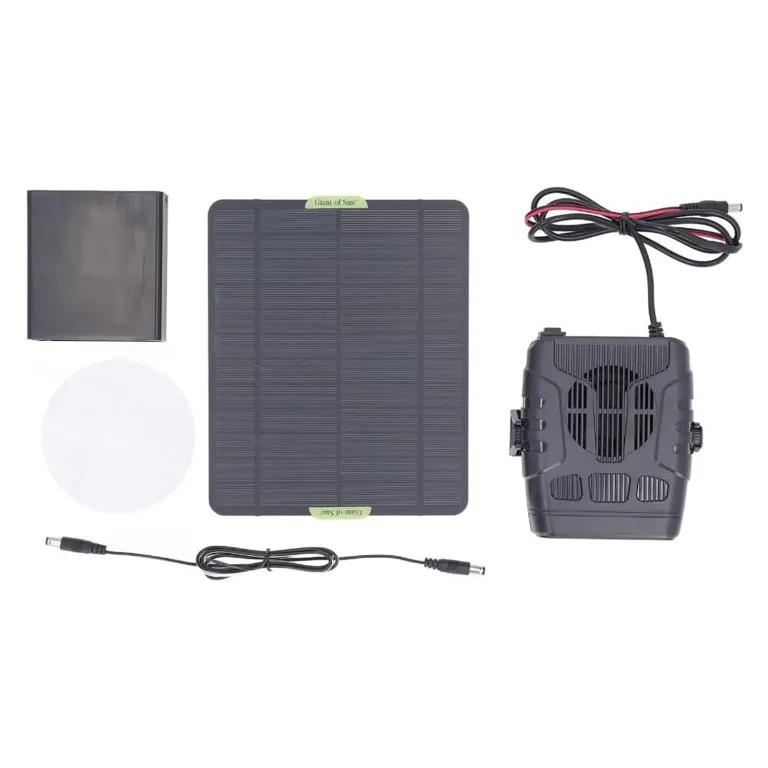Solar-GewäChshausheizung, 20W-Solar Heizung FüR GewäChshäUser, Tragbare HeizgeräTe, Heizung FüR TrockenräUme Und TierhäUser – Bild 1
