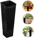 80 Stück Teiliges Hohe Schwarze Kunststoff-pflanztöpfe mit Drainagelöchern Tiefe Anzuchttöpfe für Pflanzen Vielseitig für Innen Außenbereich für Garten Gewächshaus - Thumbnail 8