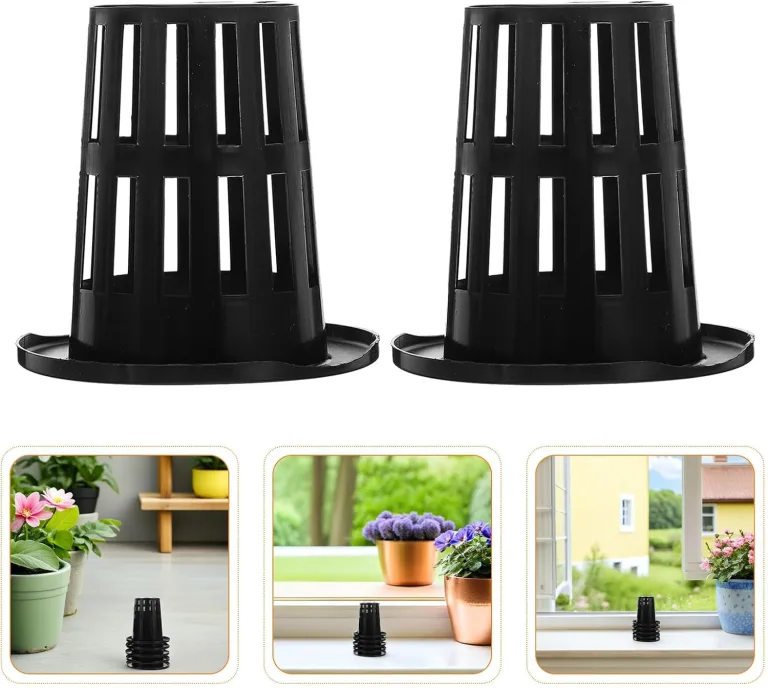 DECHOUS 100 Stück Hydroponische Netztöpfe Schwarze Kunststoff Pflanzkörbe mit Schlitzen Hydroponik Zubehör für Balkon Gewächshaus und Gemüseanzucht – Bild 7
