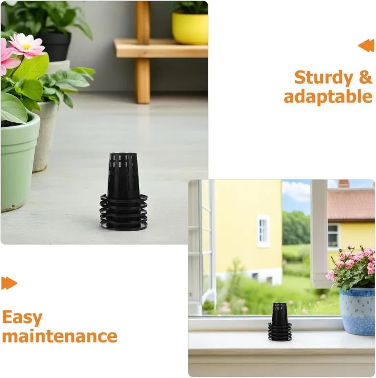 ifundom Hydroponische Netztöpfe 100 Stück Schwarz 70mm – Kunststoff Pflanzkörbe mit Wurzelschnittfunktion für Balkon Gewächshaus Hydroponik Zimmergarten – Bild 8