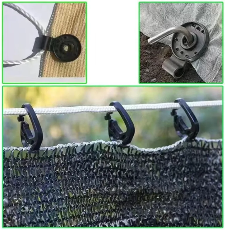 UV-beständige, winddichte, sichere Clips für Gewächshaus, Garten, Camping, ABS, Schwarz, 100 Stück, robuste Kunststoff-Clips mit Verriegelungsgriff, Schattentuch – Bild 3