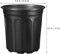 ifundom 50 Stück Kunststoff Pflanztöpfe mit Abflussloch 165cm Rund Langlebige Anzuchttöpfe für Garten und Gewächshaus - Thumbnail 2
