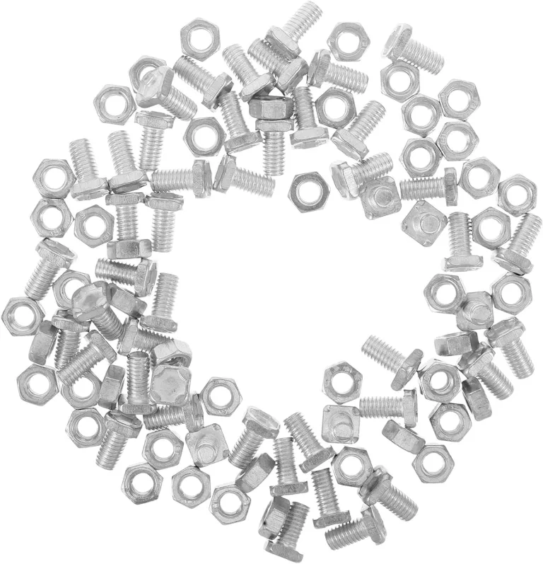 HEMOTON 50 Satz Gewächshaus Schrauben und Muttern Satz Witterungsbeständige Metallverbinder für Paneelmontage Stabile Rahmenbefestigung Vielseitiges Gewächshaus Zubehör für Reparatur und – Bild 1