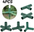 Für Kunststoff-Gewächshaus-Anschluss, 16–17 mm Rohre, 4 Stück, dunkelgrüne PP-Verbindungen, Outdoor-Gartenstrukturen, Frühbeete und Möbel - Thumbnail 3