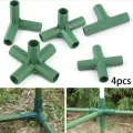 Für Kunststoff-Gewächshaus-Anschluss, 16–17 mm Rohre, 4 Stück, dunkelgrüne PP-Verbindungen, Outdoor-Gartenstrukturen, Frühbeete und Möbel - Thumbnail 4