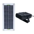 Solarpanel-Heizung, Tragbare 30-W-Raumheizung, Solarbetriebene Heizung mit Batteriebox-Set, Kompakt, Leicht, Temperaturkontrollsystem, Ideal für die Montage Im Auto, Haustierhaus - Thumbnail 1