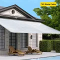 Aluminium-Schattenstoff, 75 % UV-Schutz, einfach aufzuhängen, Sonnenschutz für Garten, Auto, Camping, Gewächshaus (4 x 8 m) mit Ösen, Outdoor-Abdeckung - Thumbnail 2