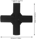 40 Gewächshaus Rohrverbinder 3 4 Wege Kunststoffverbinder Schwarz 11mm für Stabile Gartenrahmen Pflanzenstützen und Blumenständer Zubehör für Gewächshäuser - Thumbnail 2